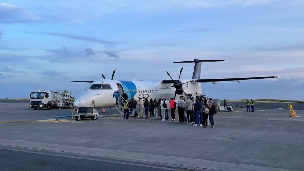 Propeller plane to Madeira